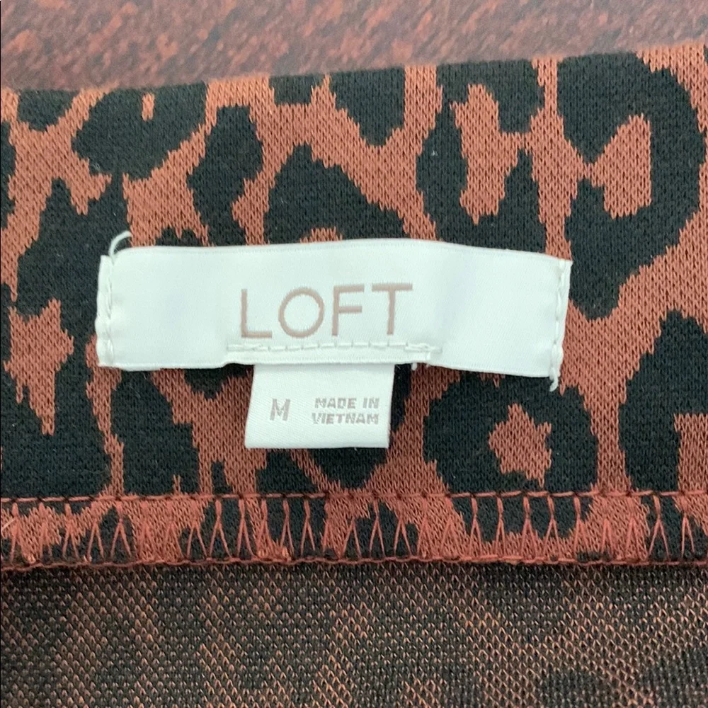 Ann Taylor, LOFT, Brown and Black Midi Pencil Skirt, size medium, EUC - Picture 5 of 8